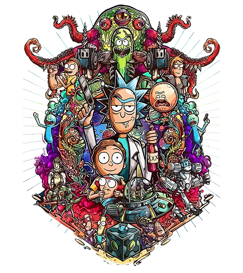 Polera Rick y Morty  
