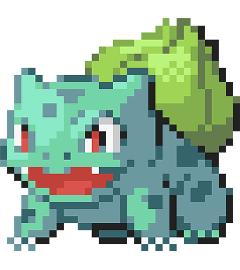 Polera Bulbasaur Pixel