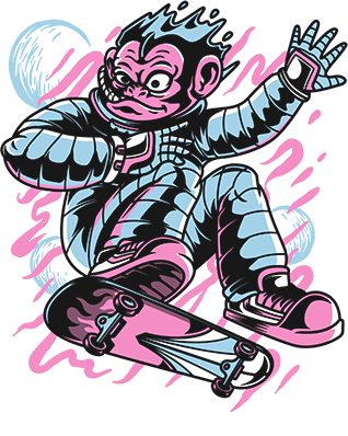 Polera Monkey Skate