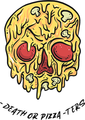 Polera Calavera Pizza