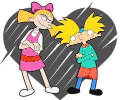 Polera Helga y Arnold Love