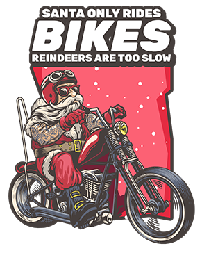 Polera Santa Bikes