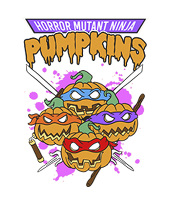 Polera Tortugas Halloween