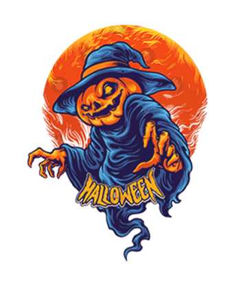 Polera Halloween Bruja de Calabaza