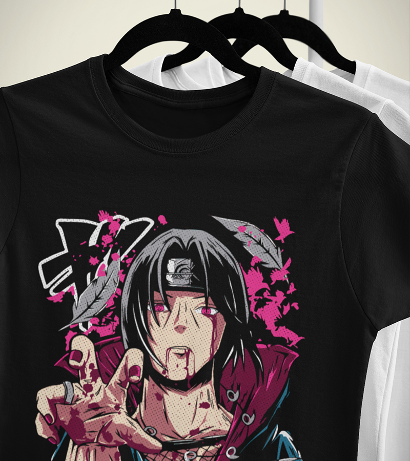 Polera Itachi Uchiha Akatsuki