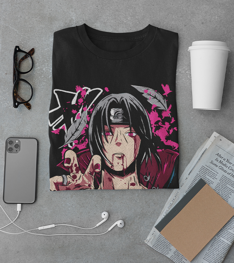 Polera Itachi Uchiha Akatsuki