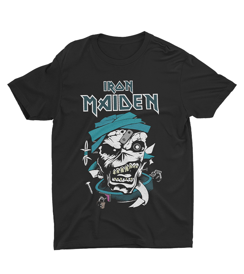 Polera Iron Maiden Momia Calavera