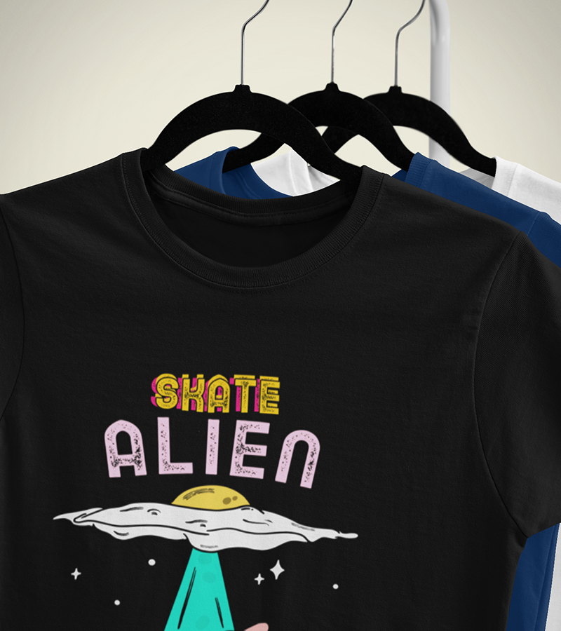 Polera Alien Skate Abducción