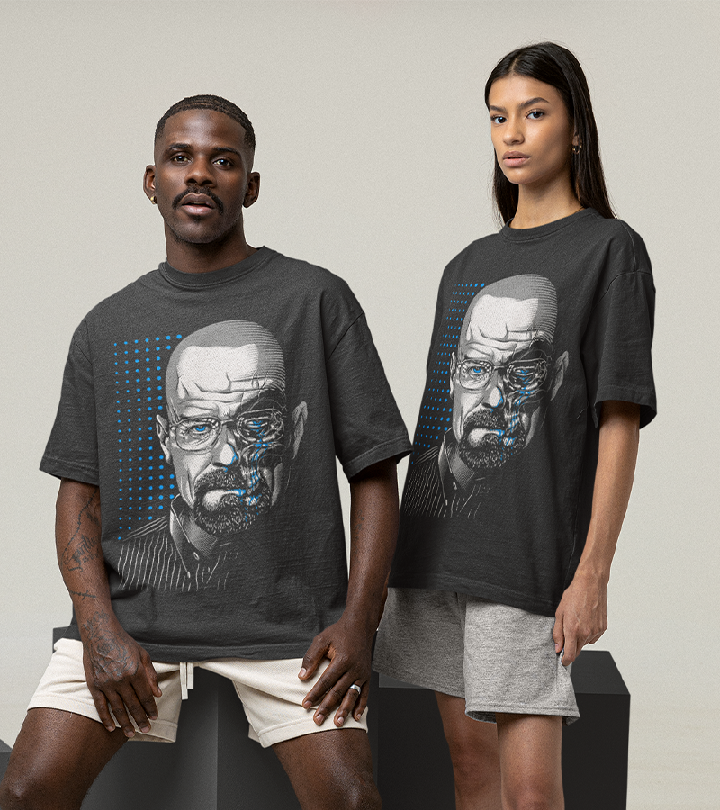 Polera Walter White Heisenberg Blue