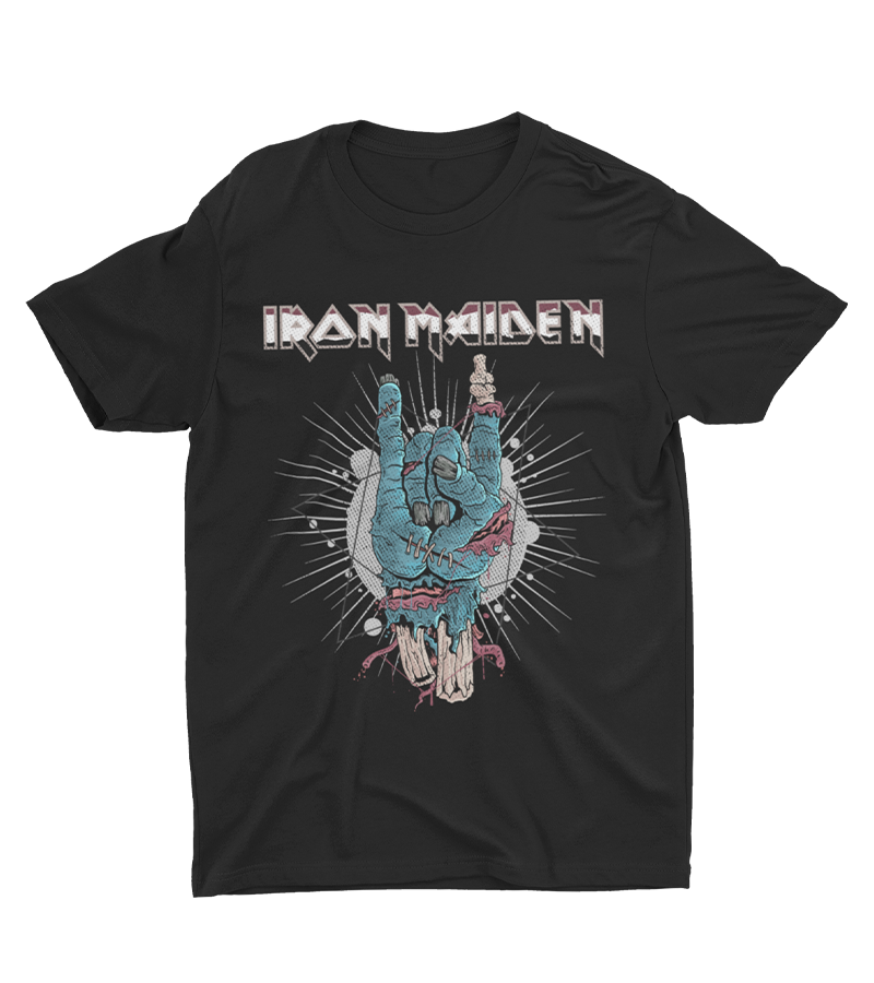 Polera Iron Maiden Mano Metal