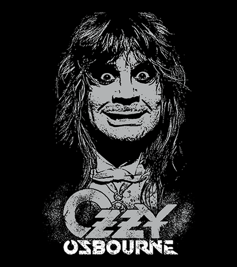 Polera Ozzy Osbourne Retrato