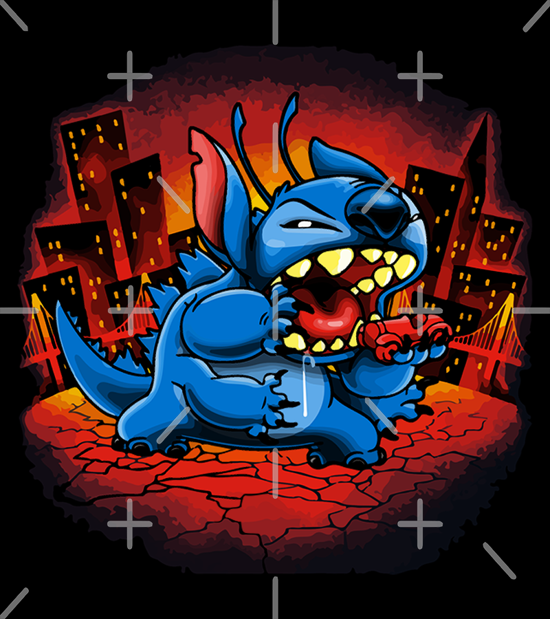 Polera Stitch Godzilla