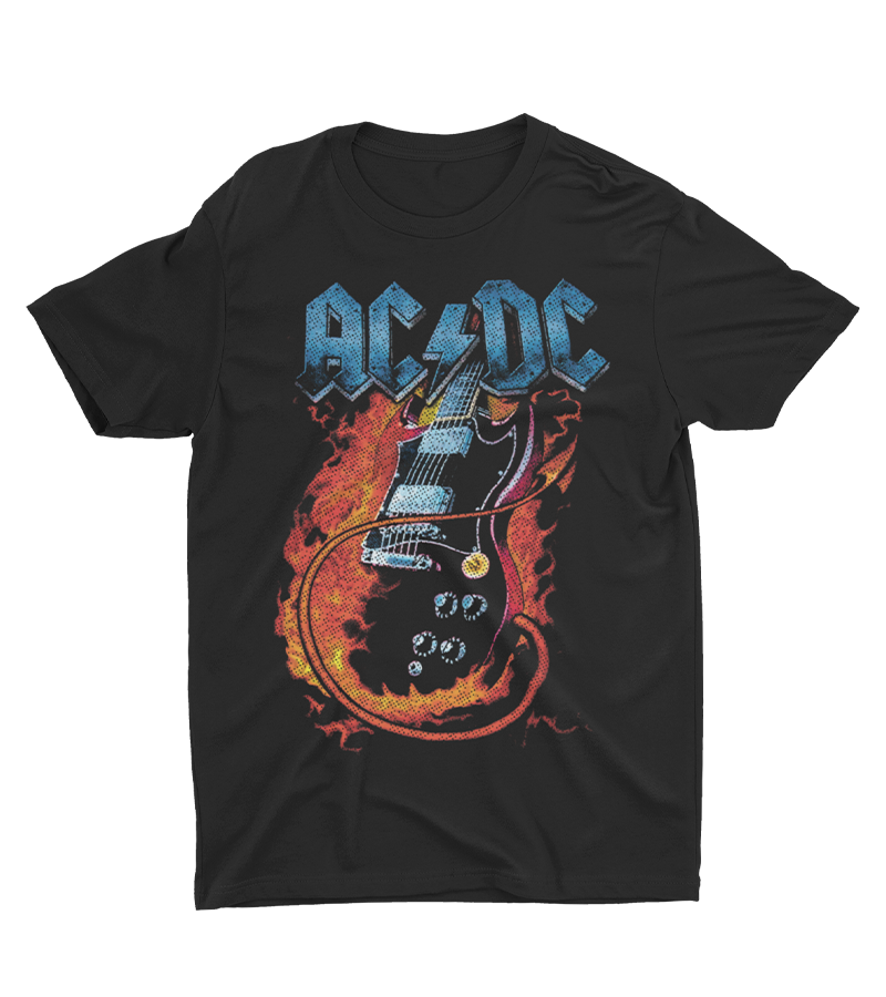 Polera Ac Dc Guitarra