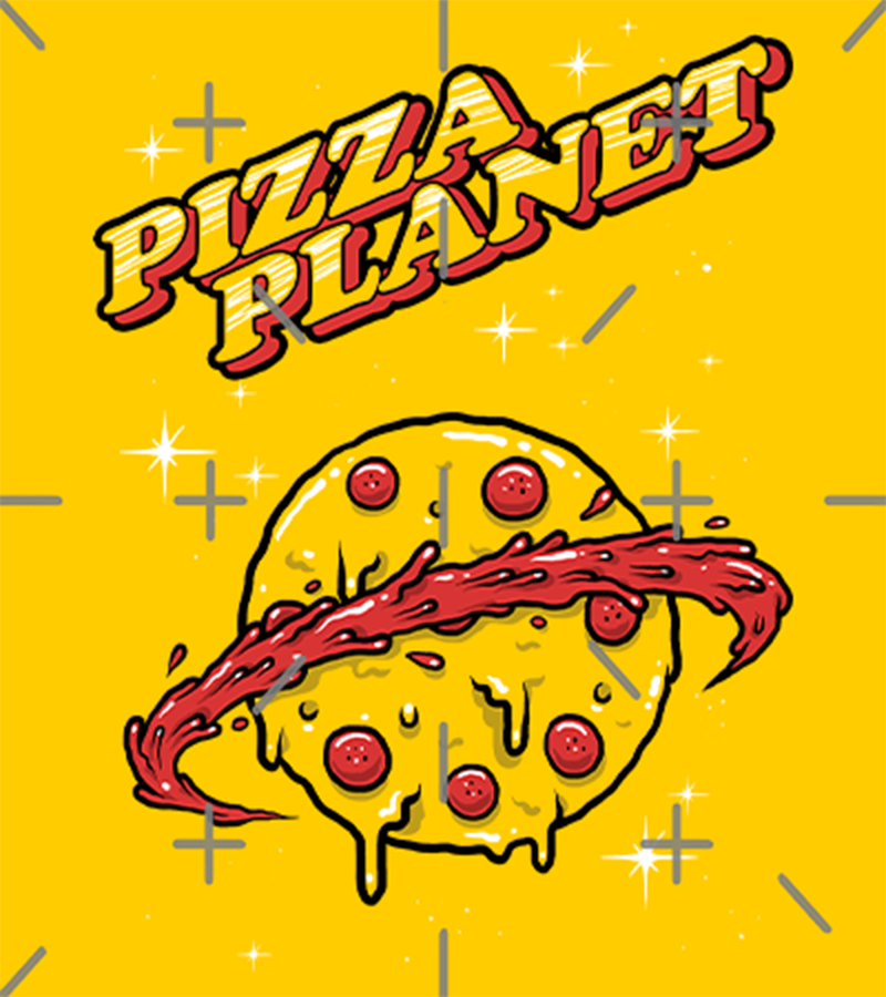 Polera Planeta de Pizza
