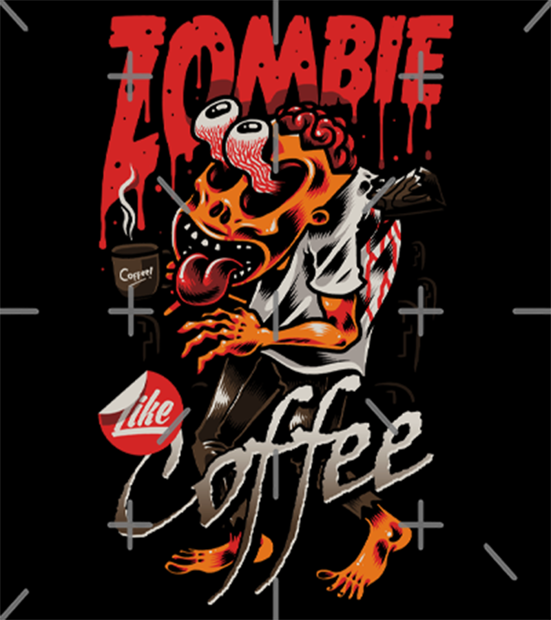 Polera Zombie Coffee