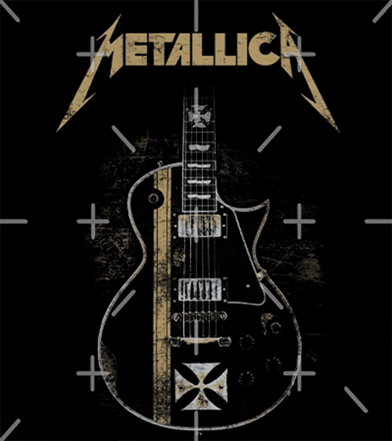 Polera Metallica Guitarra