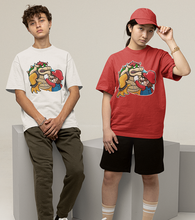 Polera Mario vs Bowser