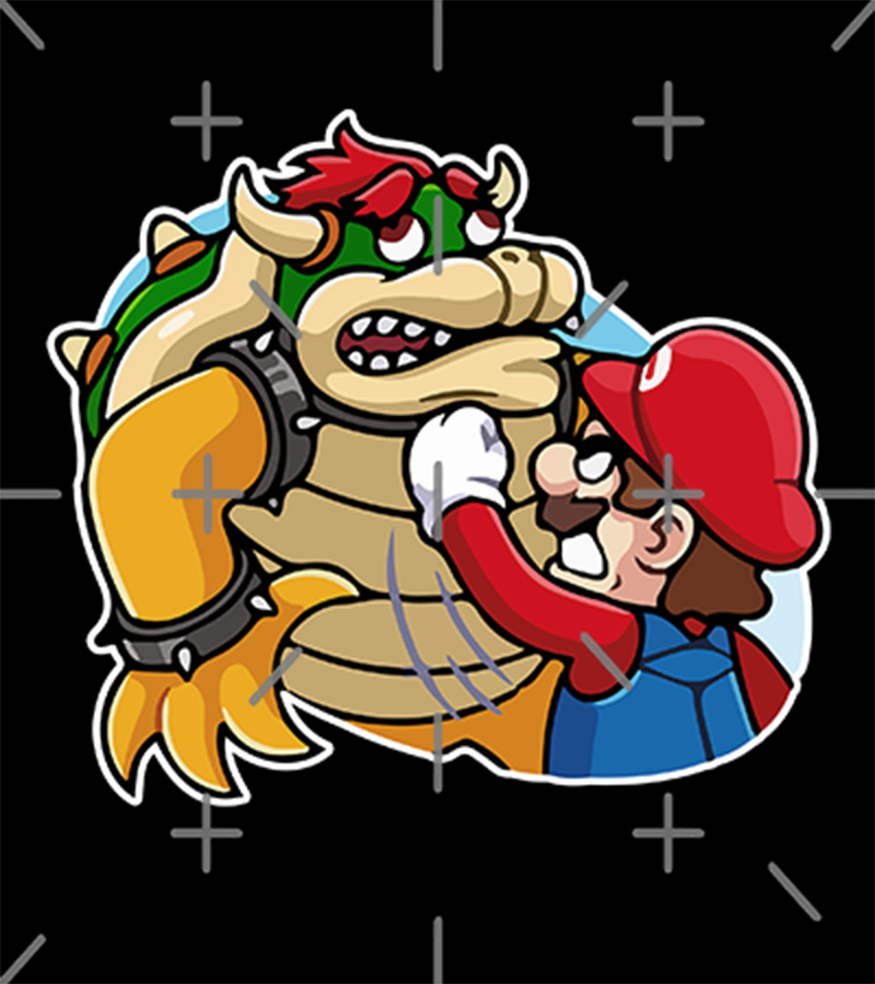 Polera Mario vs Bowser