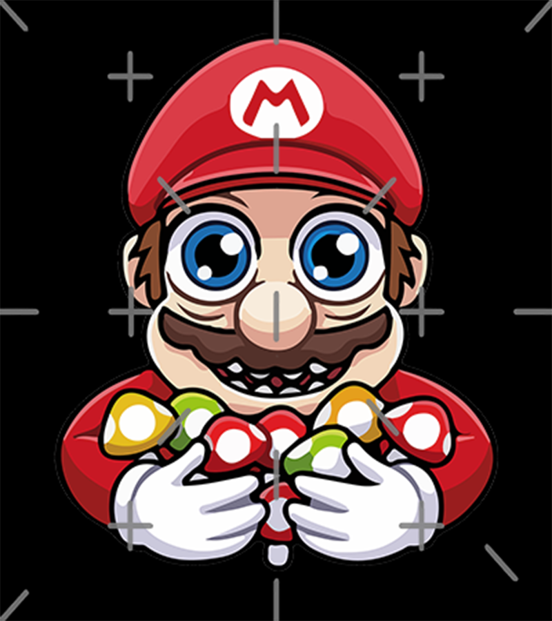 Polera Mario y los Hongos