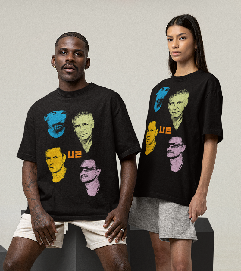 Polera U2 Faces