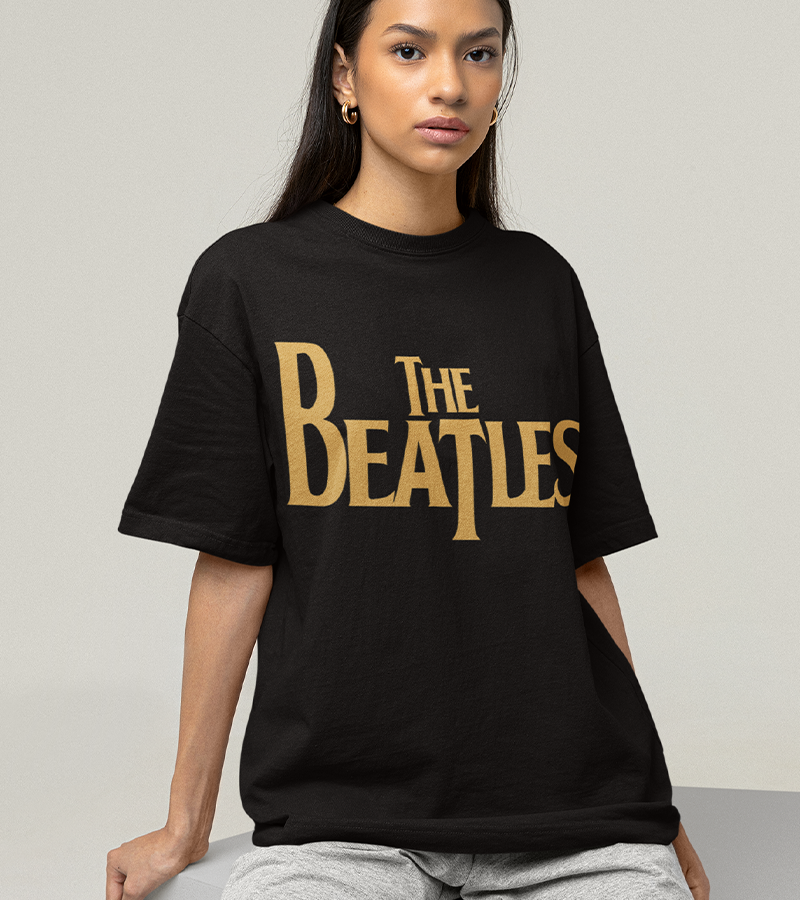 Polera The Beatles Log Gold