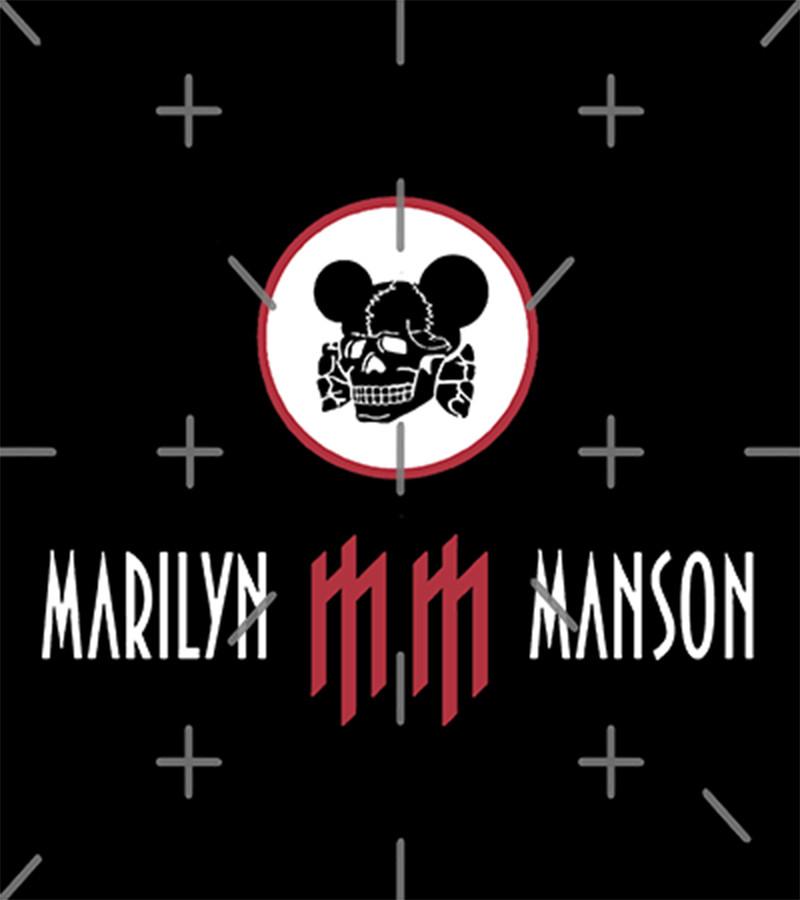 Polera Marilyn Manson Log Calavera
