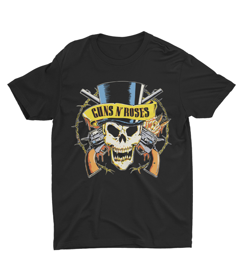 Polera Guns N' Roses Calavera Color