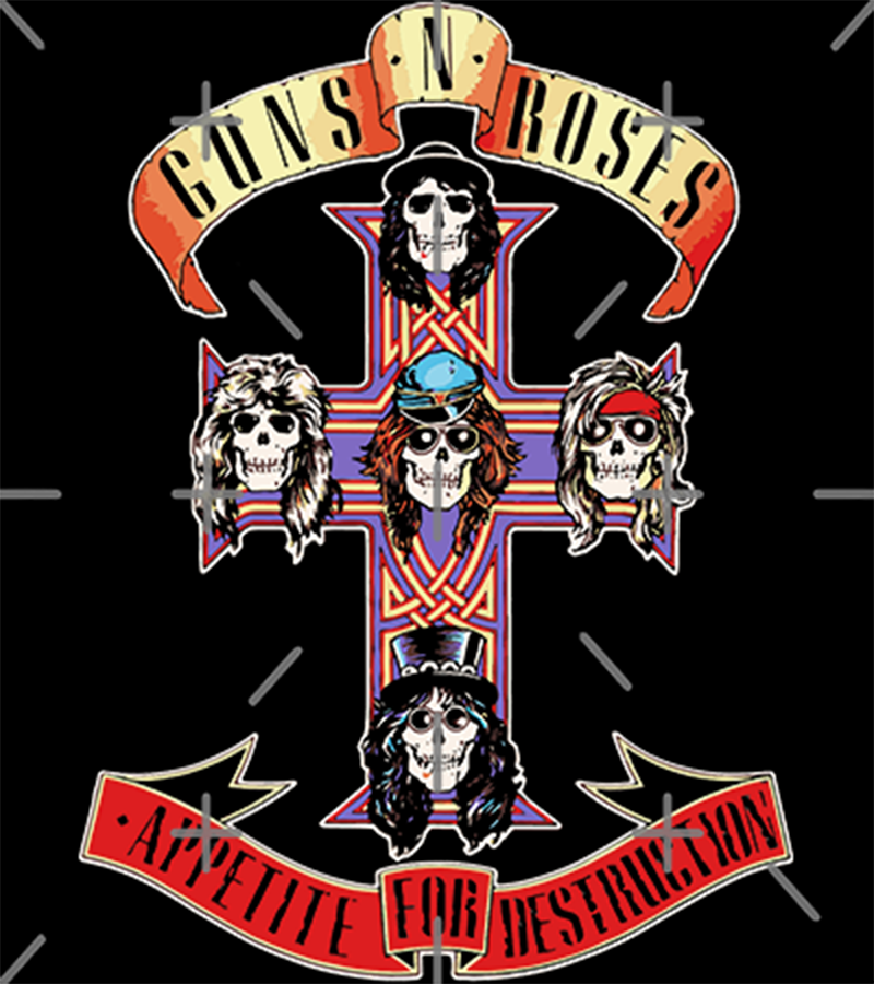Polera Guns N' Roses Cruz