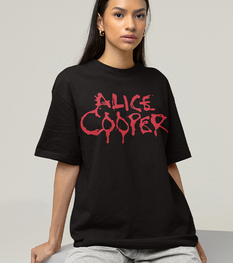 Polera Alice Cooper Log