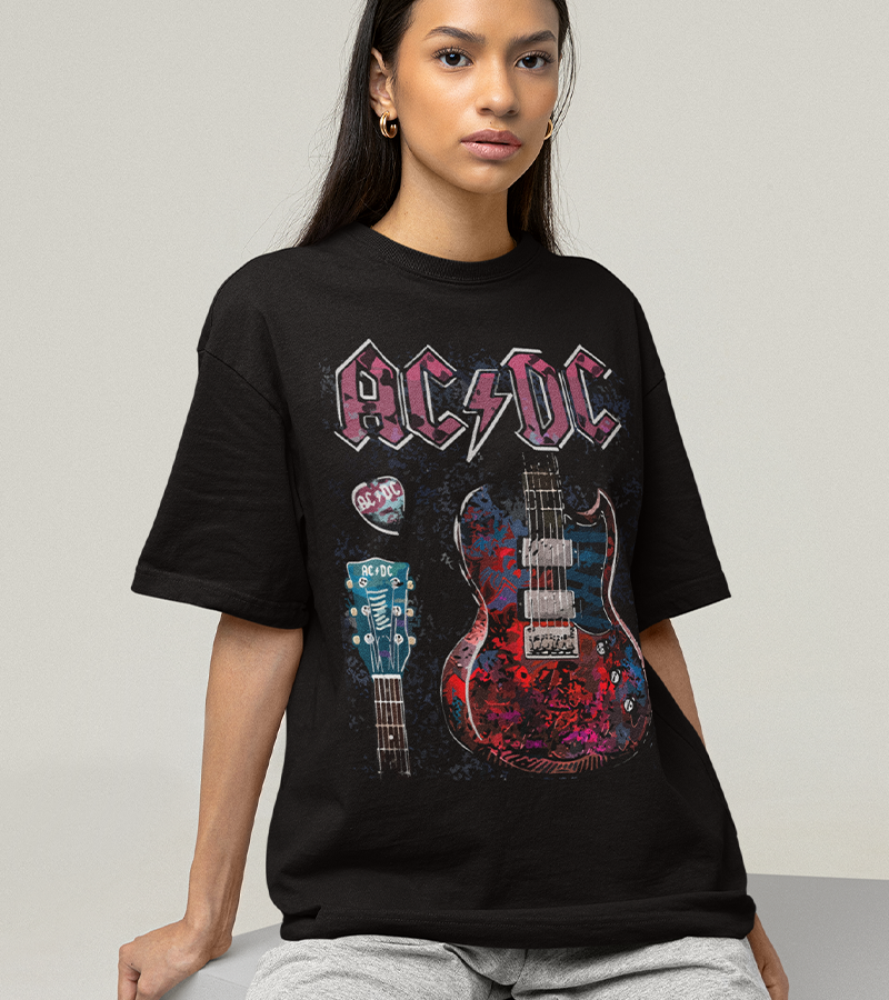 Polera Ac Dc Guitarra 2