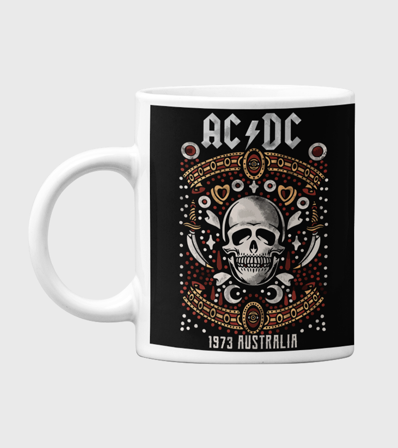 Tazón Ac Dc Calavera