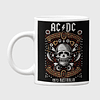 Tazón Ac Dc Calavera