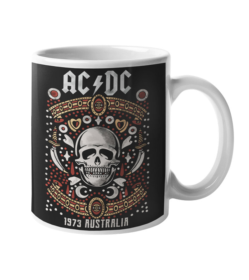 Tazón Ac Dc Calavera