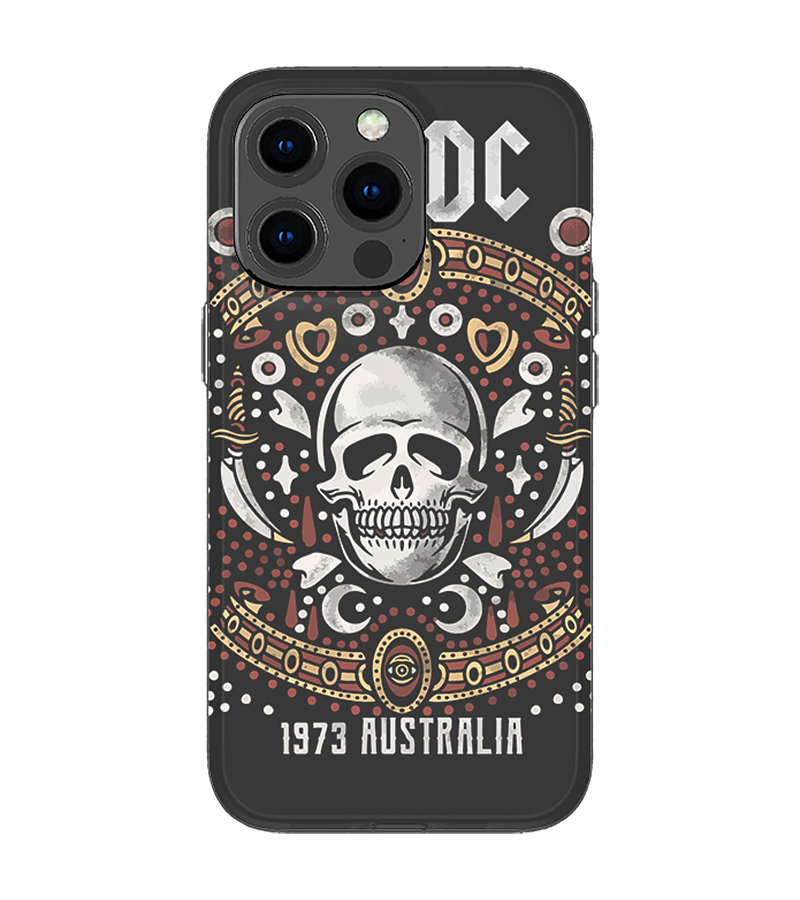 Funda de iPhone Ac Dc Calavera