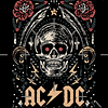 Polera Ac Dc Calavera Terminator