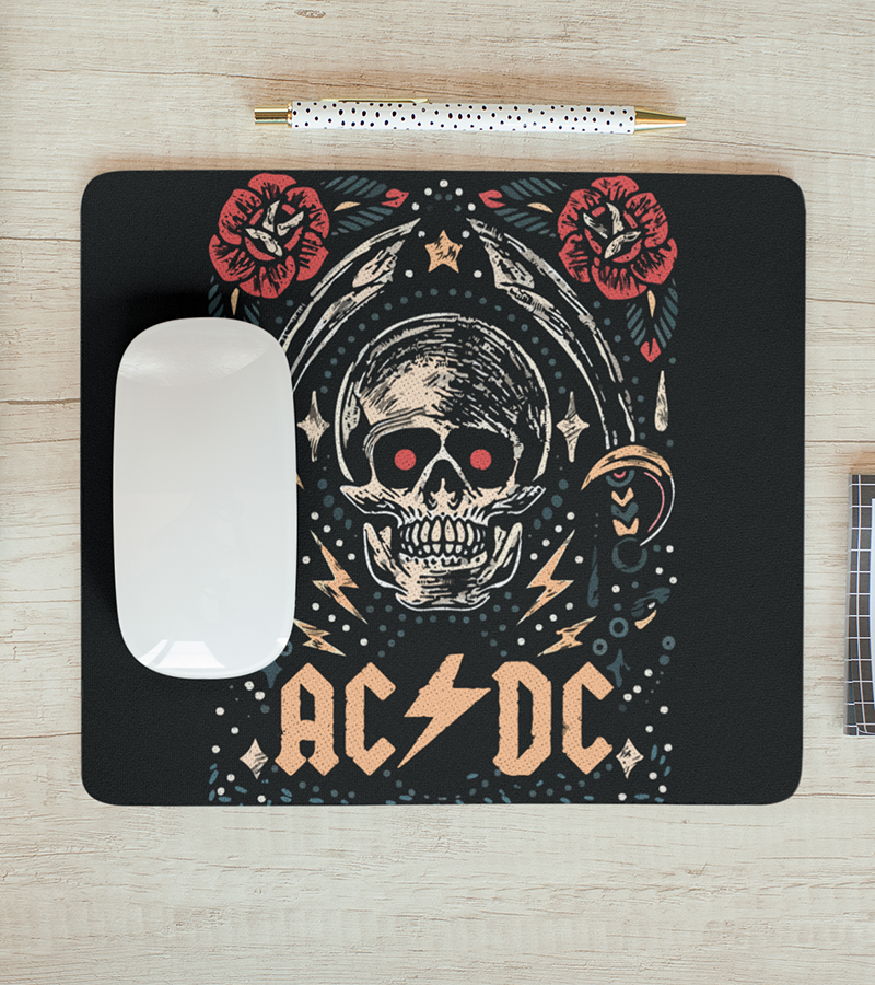 Mouse Pad Ac Dc Calavera Terminator