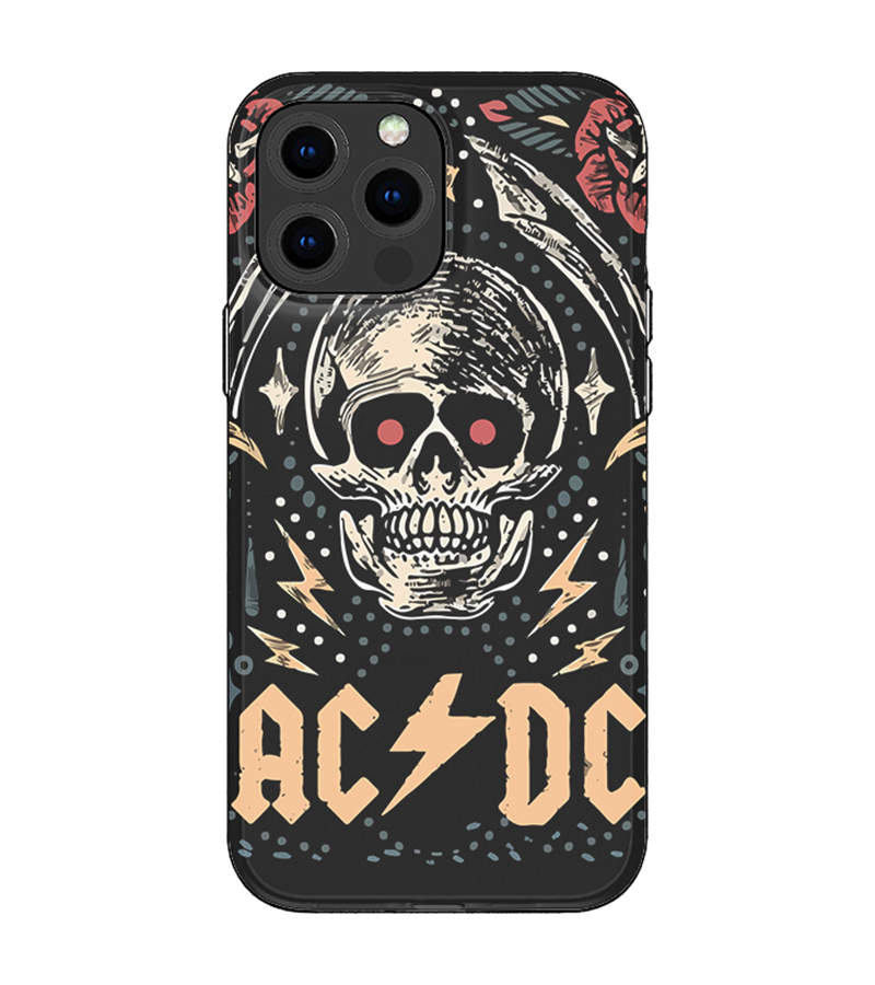 Funda de iPhone Ac Dc Calavera Terminator