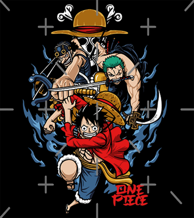 Polera Usopp Luffy Zoro