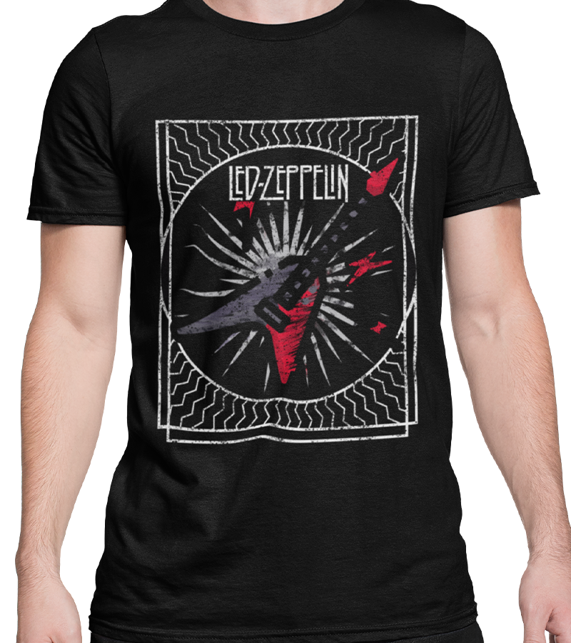 Polera Led Zeppelin Guitarra V