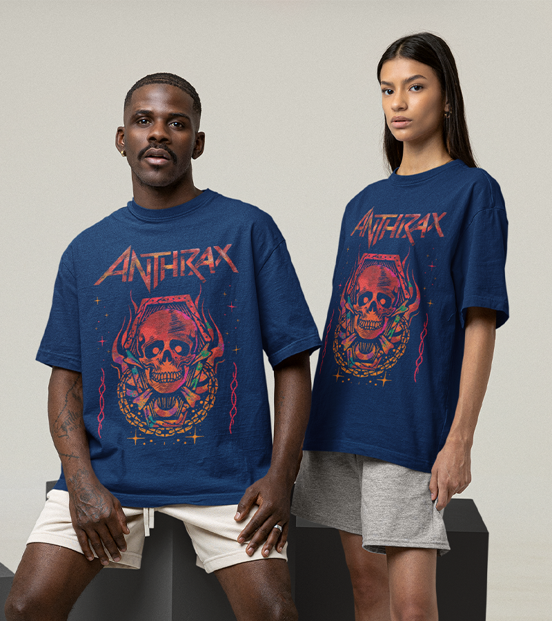 Polera Anthrax Calavera