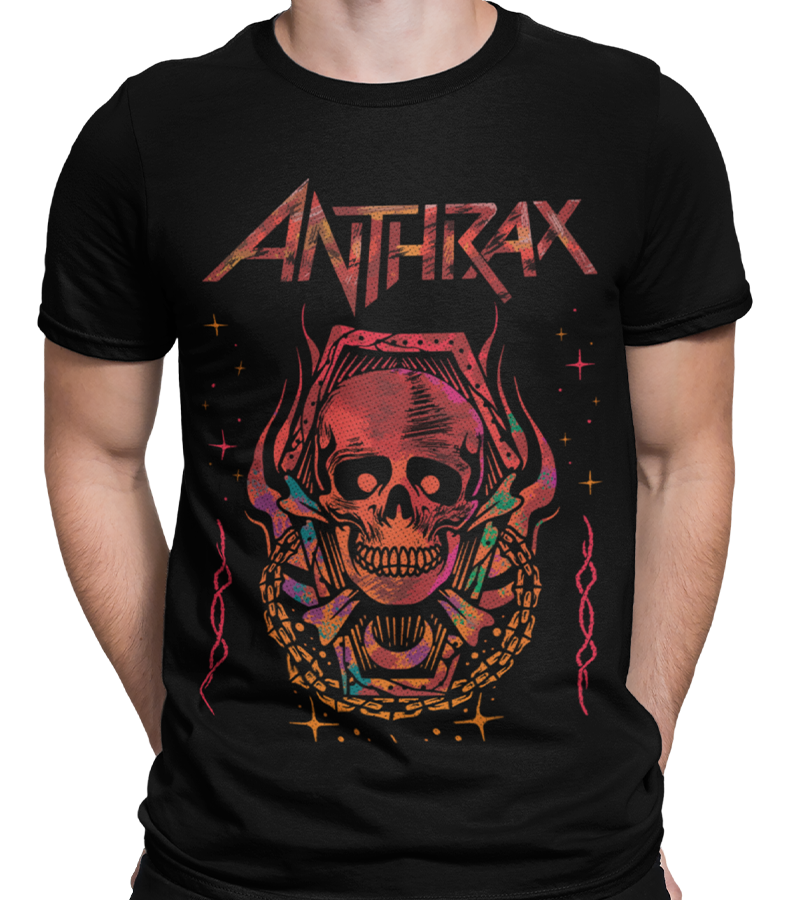 Polera Anthrax Calavera