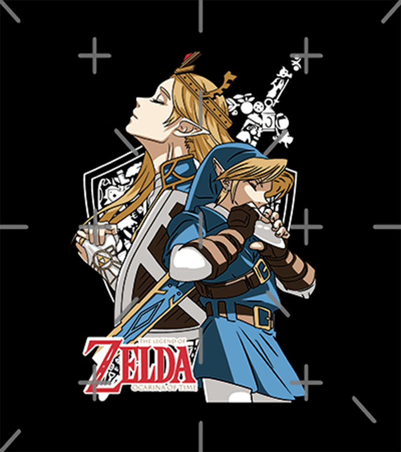 Polerón Zelda Princesa y Link