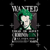 Polera Zoro Roronoa Wanted