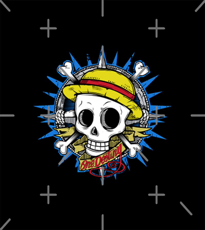 Polera One Piece Calavera