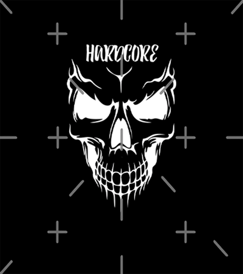 Polera Hardcore Calavera