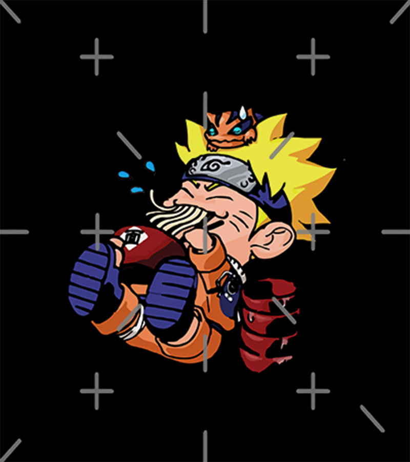 Polera Naruto y Sapo Ramen Chibi