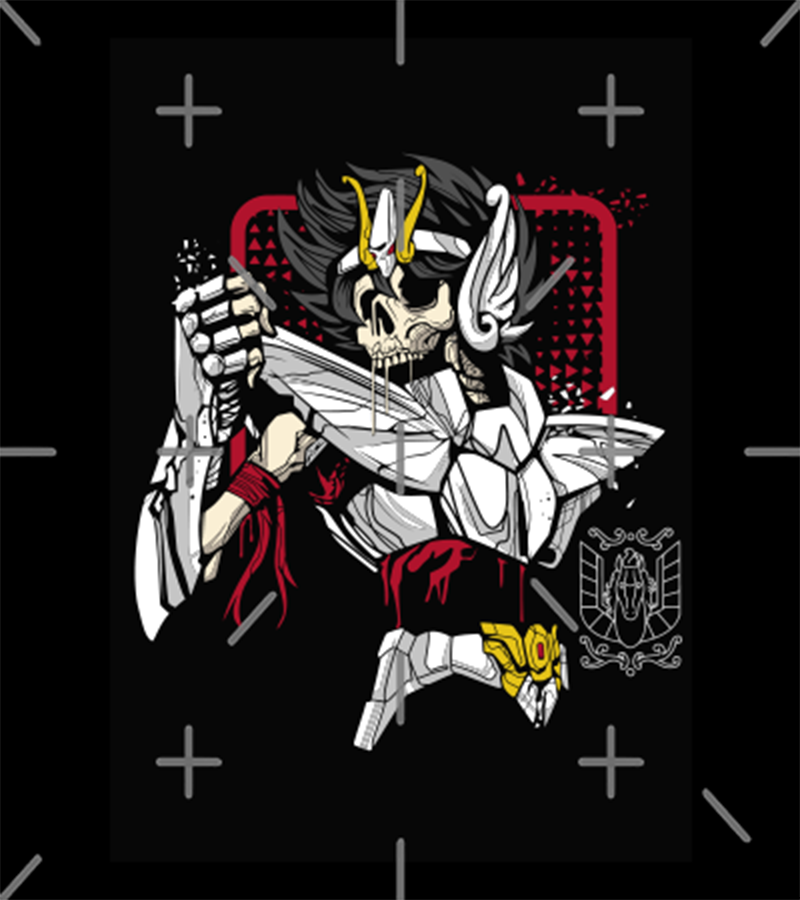 Polera Pegaso Calavera