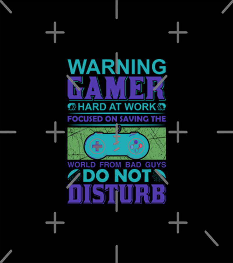 Polera Warning Gamer Do Not Disturb