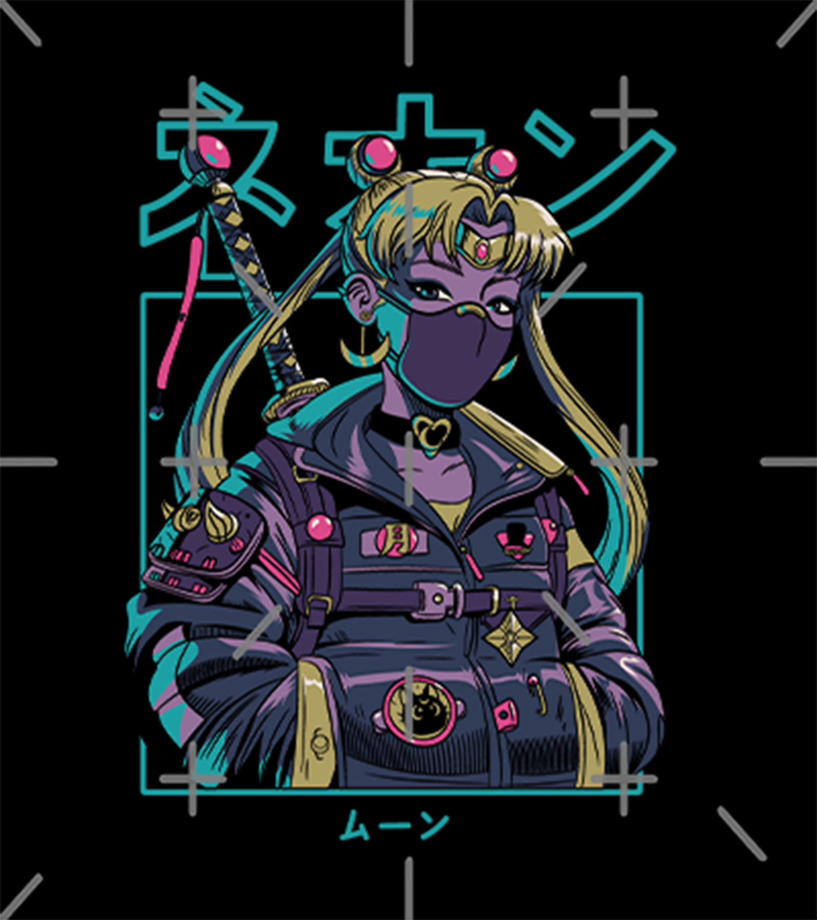 Polera Sailor Moon Cyberpunk