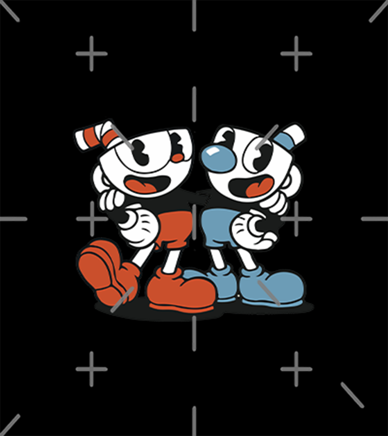 Polera Cuphead Amigos